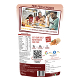 peri peri almonds product back cover packet