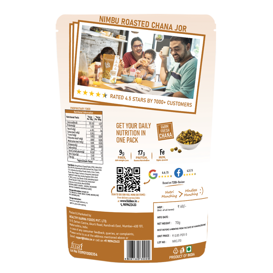 nimbu roasted chana jor product back cover packet