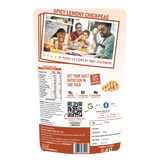 spicy lemony chickpeas product back cover packet