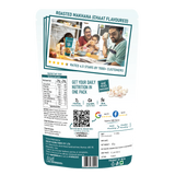 chaat flavoured makhana product back cover packet
