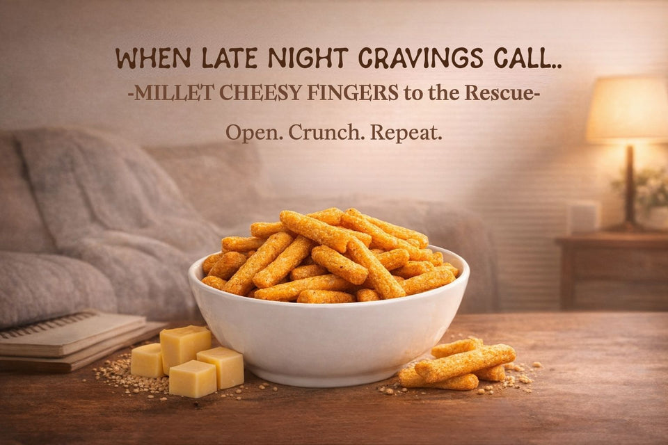 MILLET CHEESY FINGERS 125gm
