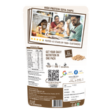 high protein soya chips product back cover packet