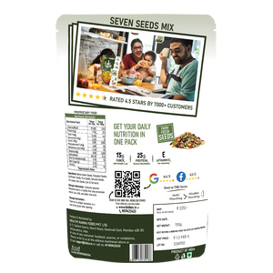 seven seeds mix product back cover packet