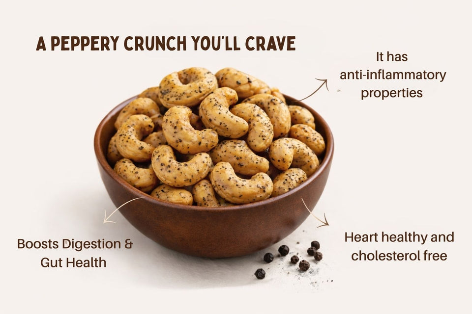 Black Pepper Cashews 360 gms