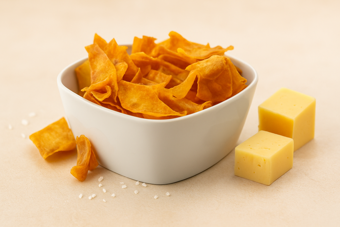 Cheesy Quinoa Millet Chips