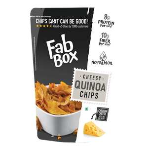 cheesy quinoa millet chips product front cpver packet