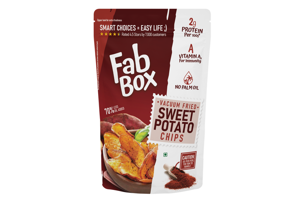 PERI PERI SWEET POTATO CHIPS 125gm