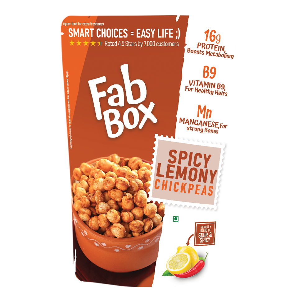 spicy lemony chickpes product front cover packet