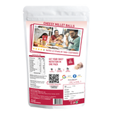 cheesy millet balls product back cover packet