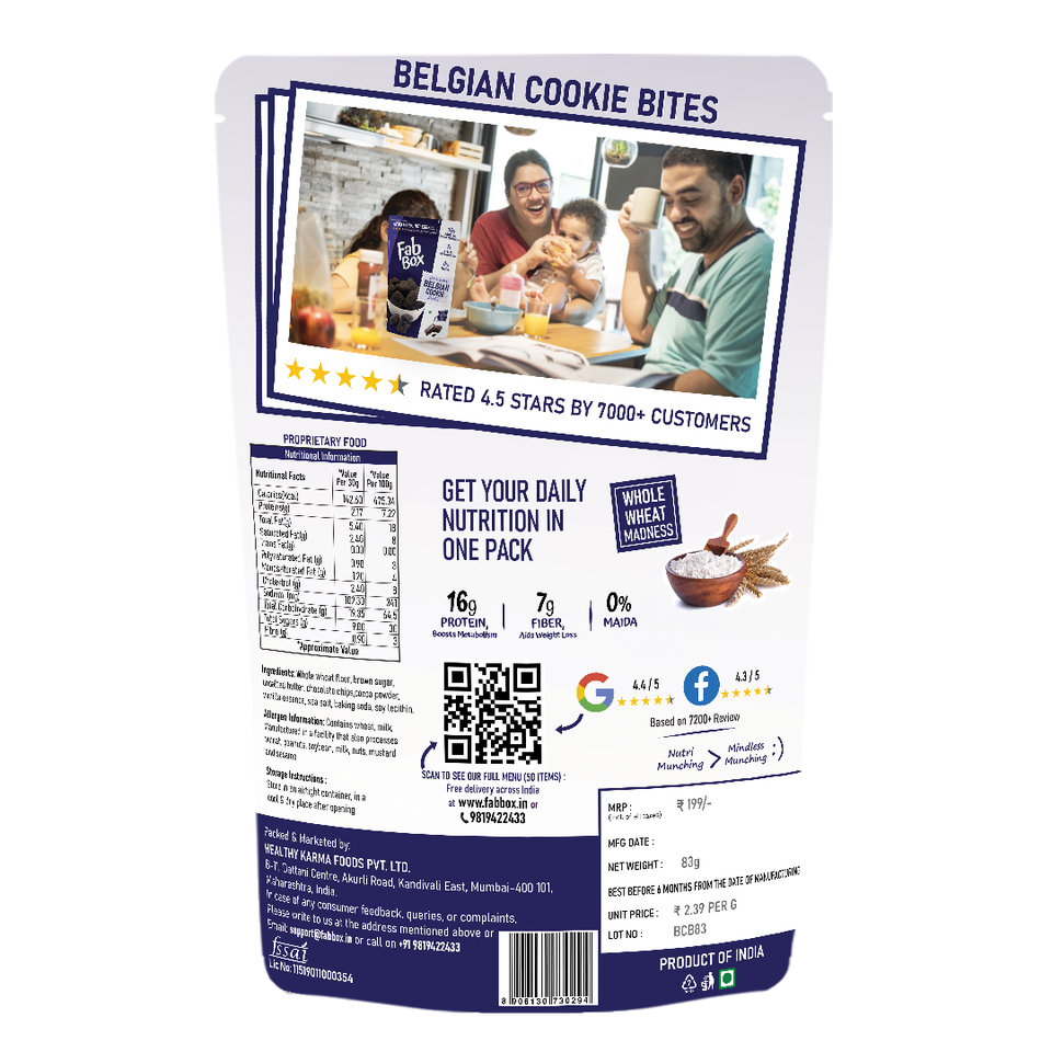 belgian chocolate cookie bites