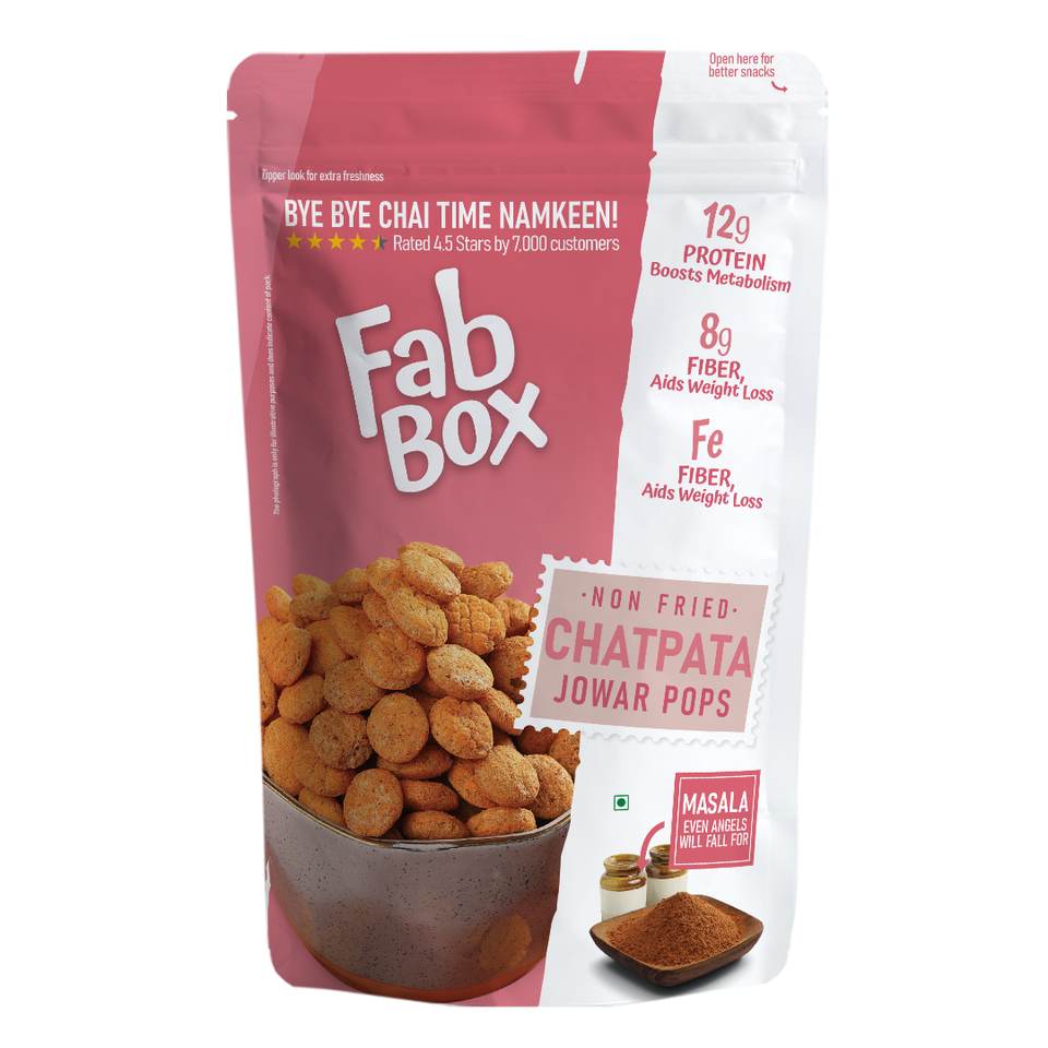 masala jowar millet puffs product front cover packet