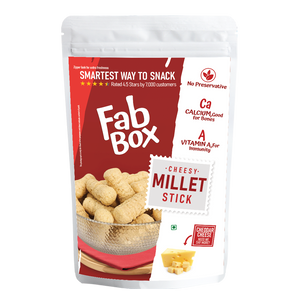 cheesy millet sticks product front cover packet