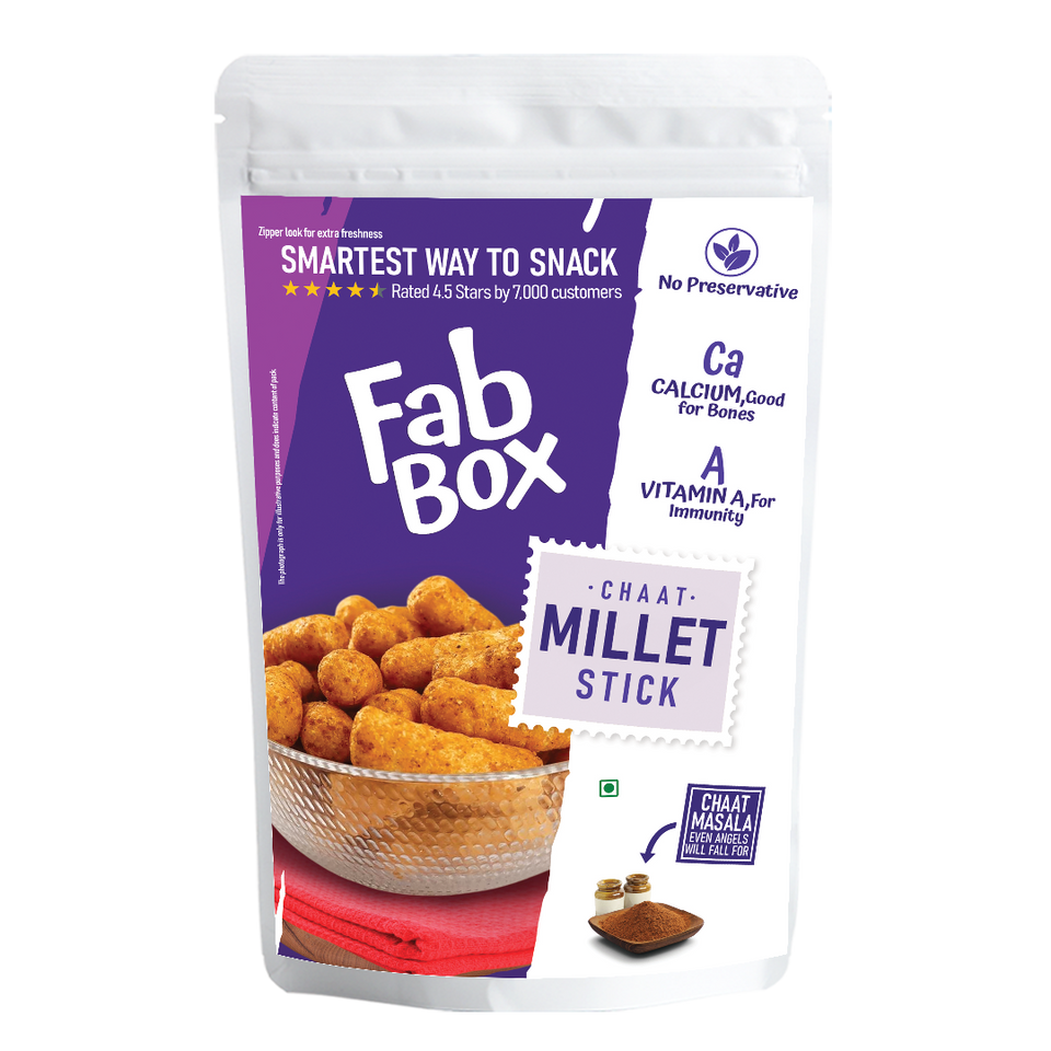 chaat millet stcks product front cover packet