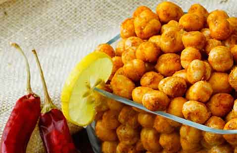 spicy lemony chick peas